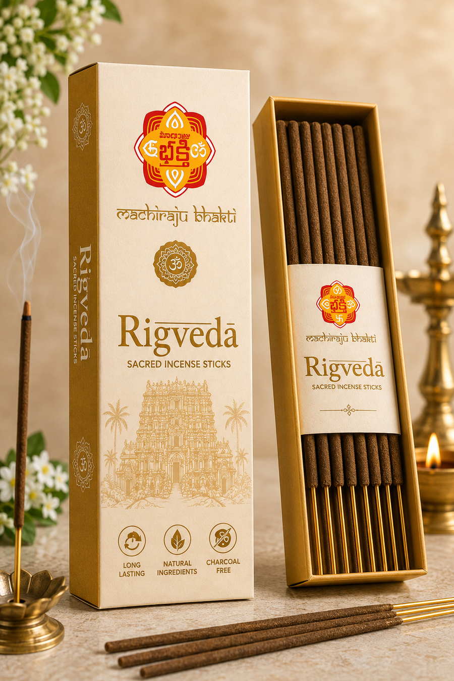 Rig Veda Incense Sticks – Premium Fragrance for Pooja, Prayer & Meditation